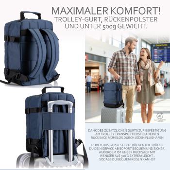 Preview: BAMBINIWELT Handgepäck, Rucksack ,Reise Koffer, Boardgepäck,  40x25x20cm oder 40x30x20cm